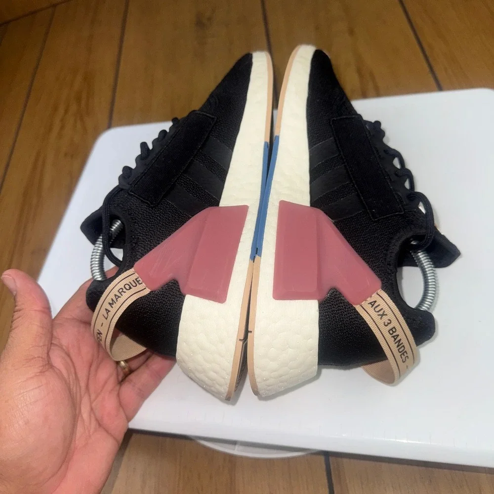 Adidas NMD_V3 Black Blue Burgundy GZ2573 Mens Size 4 Womens 5 Running Shoes